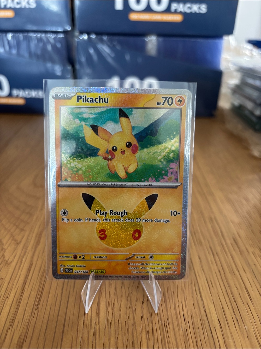 Pikachu #25 30th Celebrations Set card 047/128